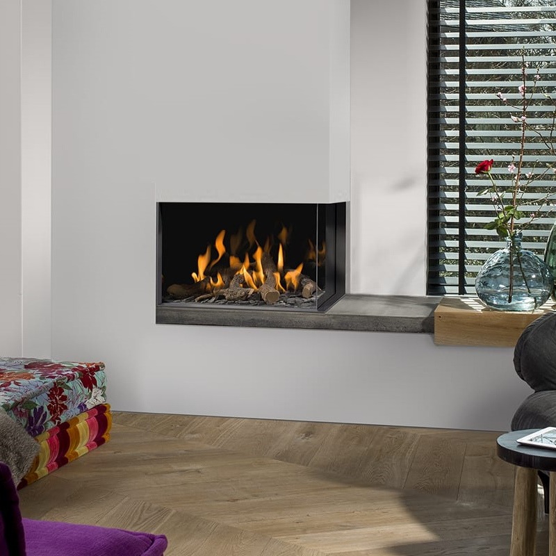 Chimenea BERLIN a 2 caras rincón